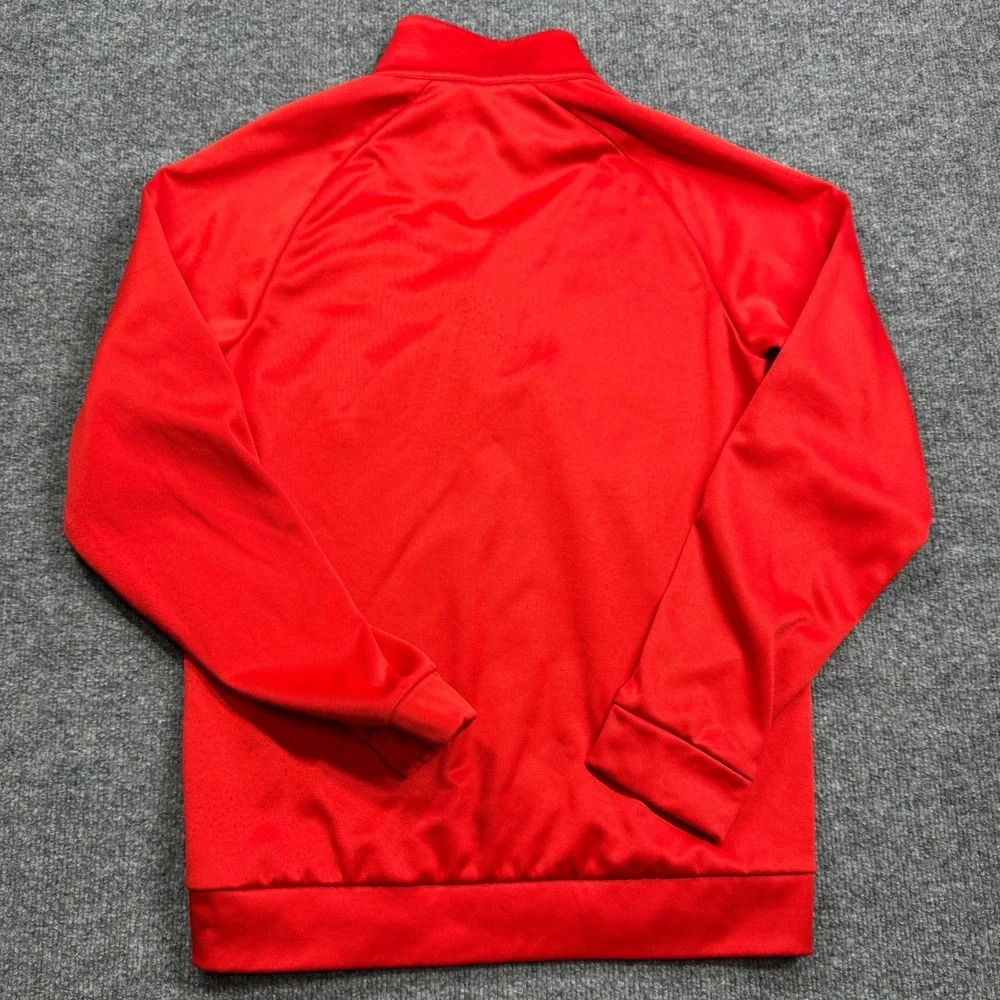 Nike Golf Sweatshirt Mens Small Red Dri-FIT Quarter Zip‎ Pullover Jacket